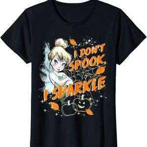 Disney Tinkerbell Halloween I Don’t Spook, I Sparkle T-shirt size M